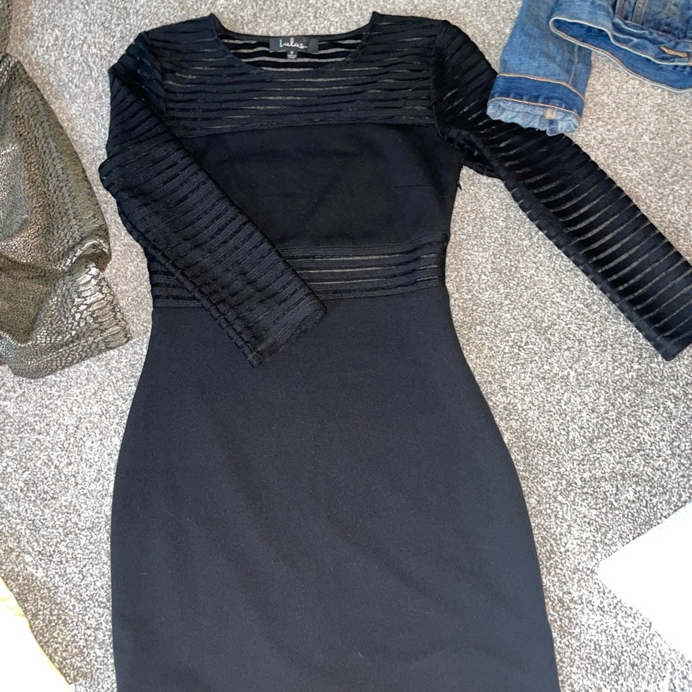 Lulus black cocktail dress